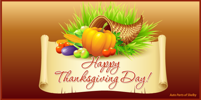 Happy Thanksgiving from Auto Parts of Shelby